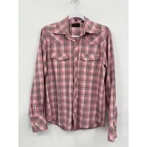 Ben Sherman Western Style Button Down Western Pearl Snap Two Pockets 2 M